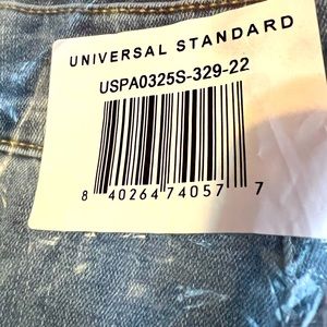 Universal Standard denim shorts